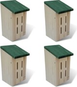 vidaXL Căsuță fluturi 14 x 15 x 22 cm, set de 4 buc