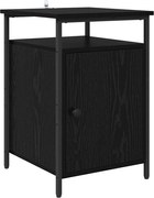 vidaXL Dulap de noapte Stejar Negru 40 x 42 x 60cm Lemn compozit
