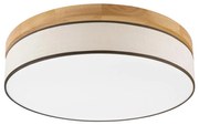 Brilagi - Plafonieră LED BELLADONNA, 36 W, 230 V, Ø 50 cm, crem/stejar