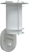 vidaXL Lampă de perete exterior cu senzor, argintiu, oțel inoxidabil