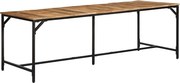 vidaXL Masa de sufragerie 220x90x75 cm Lemn masiv Mango brut