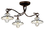 Lustra cu 3 brate design clasic realizat manual din ceramica ROMA