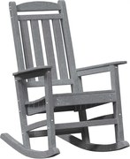 vidaXL Fotoliu de balans pentru grădină Gri deschis 92 x 70 x 108cm