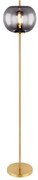 Lampadar, lampa de podea design modern Blacky I negru mat, alama