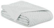 Cuvertură gri deschis matlasată din microfibră 220x240 cm Ophelia – Restilo