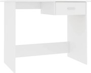 vidaXL Birou, alb, 100x50x76 cm, lemn prelucrat