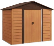 Outsunny Magazie de Grădină din Oțel cu Uși Glisante Duble 236x196x208 cm | Aosom Romania