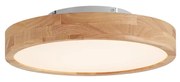 Plafonieră scandinavă din lemn 40cm incl. LED Dimmable - Pecker