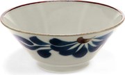 Bol mic albastru-bej pentru ramen, din porțelan 900 ml Flower – Rex London