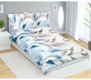 Bellatex Lenjerie de pat din satin Podzimalbastru, 140 x 220 cm, 70 x 90 cm, 140 x 220 cm, 70 x 90 cm