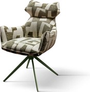 Scaun tip fotoliu rotativ Basty - verde maslin
