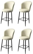Set de scaune de bar Alte Cream, 4 buc., 4 buc