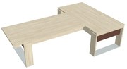 Masă Verno+ S 200 x 300 cm, cu extensie, salcâm / maro