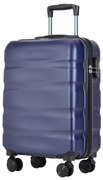 Bontour "Wave" valiză/bagaj de mână cu 4 roți, 55x39x20 cm, Albastru