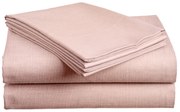 Cearsaf din bumbac SLUB 140x240 cm roz deschis, 100% bumbac Dimensiune: 140 x 240 cm