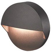 Aplica de perete pentru iluminat exterior cu lumina ambientala IP65 Clara negru