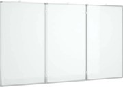 vidaXL Tablă magnetică pliabilă, alb, 150x100x1,7 cm, aluminiu