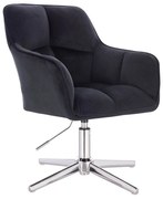 HR550CROSS Scaun Negru Catifea