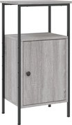 vidaXL Noptieră, gri sonoma, 41x31x80 cm, lemn compozit