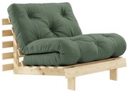 Fotoliu variabil KARUP Design Roots Raw/Olive Green, verde