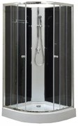 Cabină de duș Marco Black II 90x90x195 cm