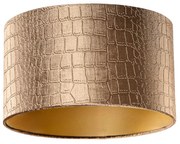 Abajur din catifea cu design de crocodil și interior auriu 35/35/20