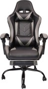 RESIGILAT- Scaun gaming, funcție recliner, suport picioare, SIG LD002, Negru/Gri