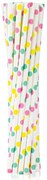 Colorat Colorful Dots paie de hârtie pachet de 12