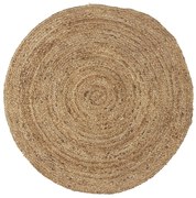 IB Laursen Tapet din iuta ROUND NATURAL 90 cm