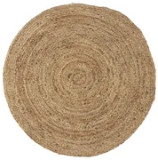 IB Laursen Tapet din iuta ROUND NATURAL 90 cm