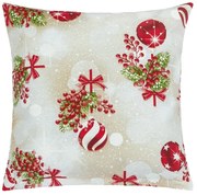 Pernă Bellatex Crăciun Cesmína, 45 x 45 cm