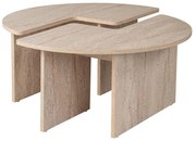 Masă de cafea LUVIA, decor marmură bej