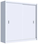 Șifonier cu uși culisante SAPHIRA 203x215 cm alb
