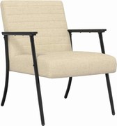 vidaXL fotoliu Crem 59 x 75 x 78 cm țesătură