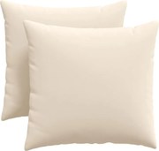 vidaXL Perne pentru canapea 2 pcs Bej 45 x 45 cm țesătură