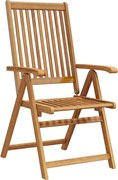 vidaXL Scaune de grădină pliabile, 2 buc., maro, lemn masiv acacia