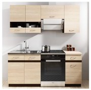 Bucătărie VALERIA 180 cm, maro/sonoma stejar