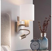 Eglo 96484 - Lampă LED flexibilă PASTERI 1xE27/40W+LED/3,8W albă