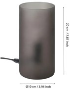 Lampă de masă Eglo 901068 GEO 1xE14/40W/230V negru