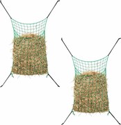 vidaXL Plase pentru fân, 2 buc, verde, dreptunghiulară, 200x120 cm, PP
