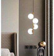 Lustra LED Pendul Elit's Imala, 4 Abajururi, bec G9 Gold