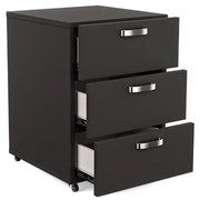 Containere sub birou - Negru