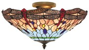 Plafoniera cu sticla tiffany Dragonfly