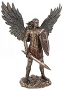 Statueta Arhanghelul Mihail cu Scut si Sabie 36 cm