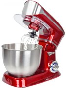 Mixer planetar Royalty Line RL-PKM1900.7, 1900W, Cupa inox 6.5 L, 6 viteze + Pulse, Accesorii, Rosu