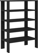 vidaXL Suport pentru pantofi negru 61x32x87,5 cm Lemn prelucrat