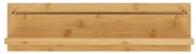 Raft de perete pentru bărbați, bambus, natural 45x10x12 cm