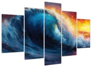 Tablou - Val în apus de soare (150x105 cm)