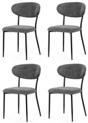 Set de scaune de sufragerie CT-W1021 GREY2, 4 buc.