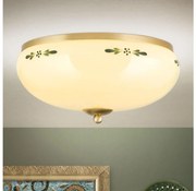 Plafonieră Orion DL 7-674 LANDHAUS 3xE27/60W/230V d. 35 cm alamă/bej